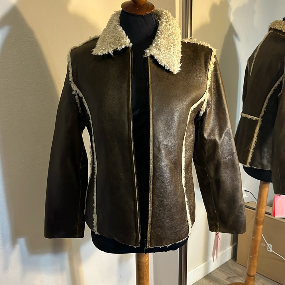 NWT JULIET MICHELLE LEATHER JACKET